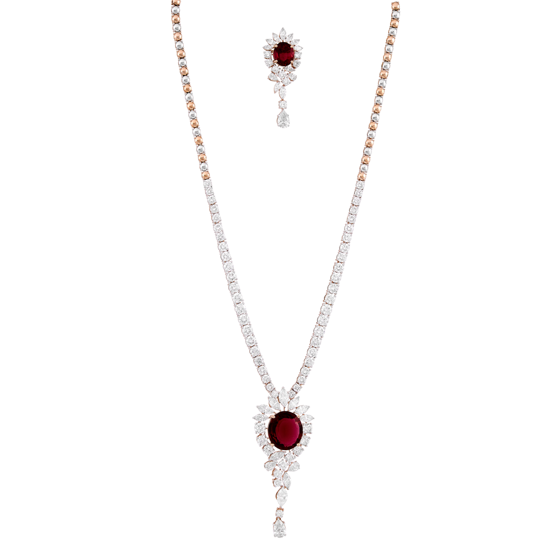 Regalia Drop Diamond Necklace