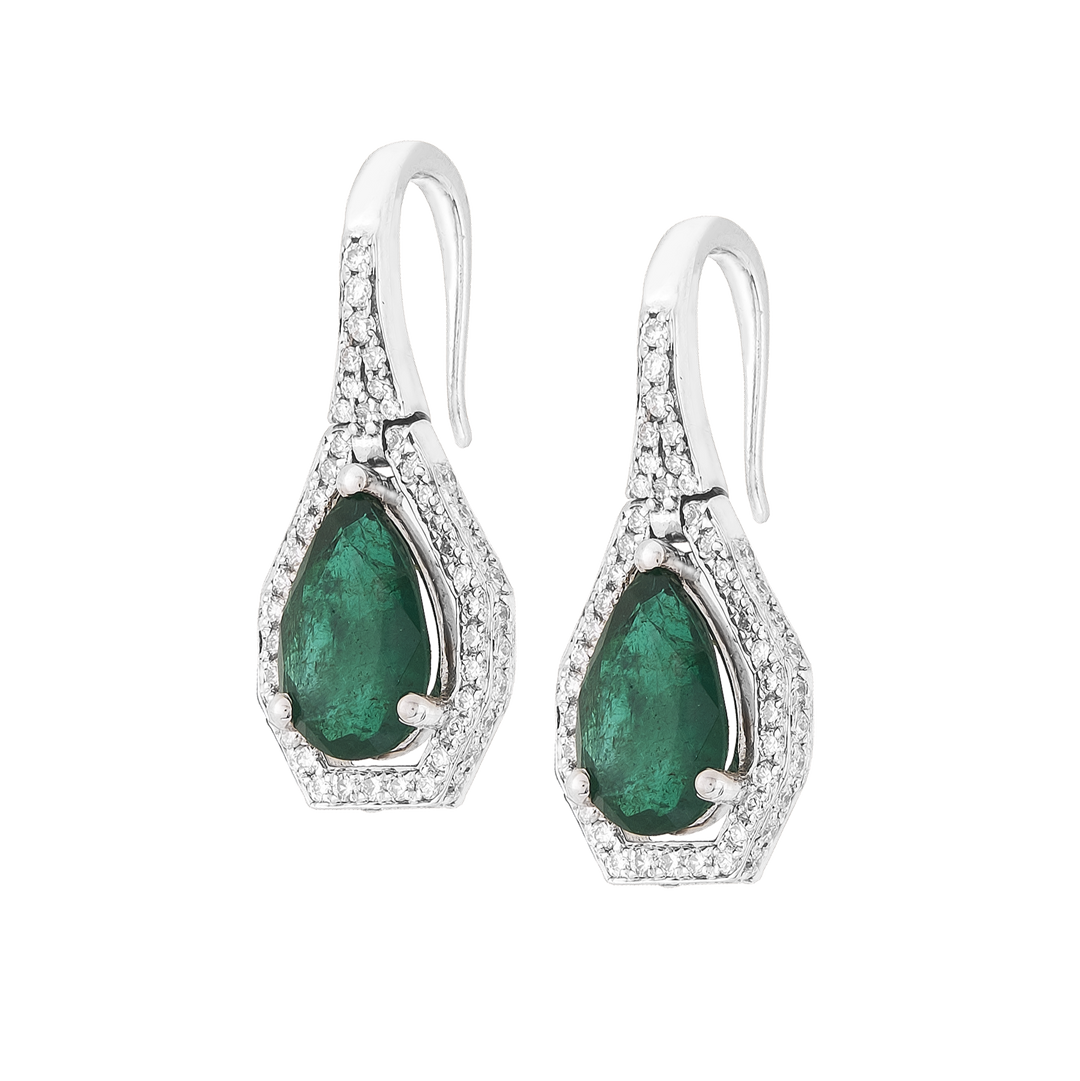 Elegance Drop Diamond Earrings