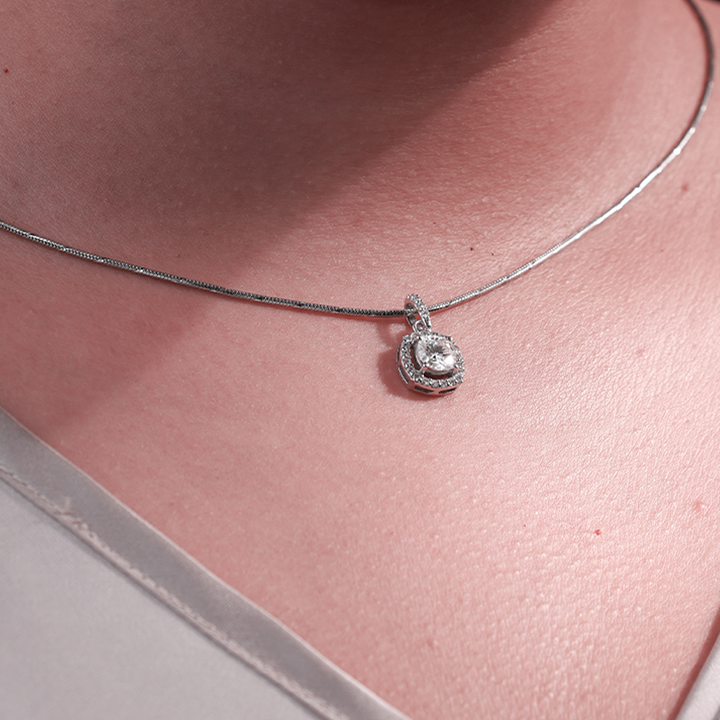 Cushion Cut Pendant Set