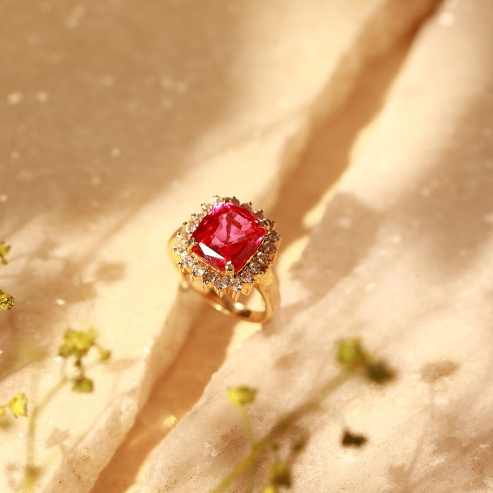 Ruby Popping Ring