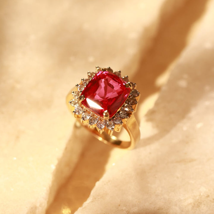 Ruby Popping Ring