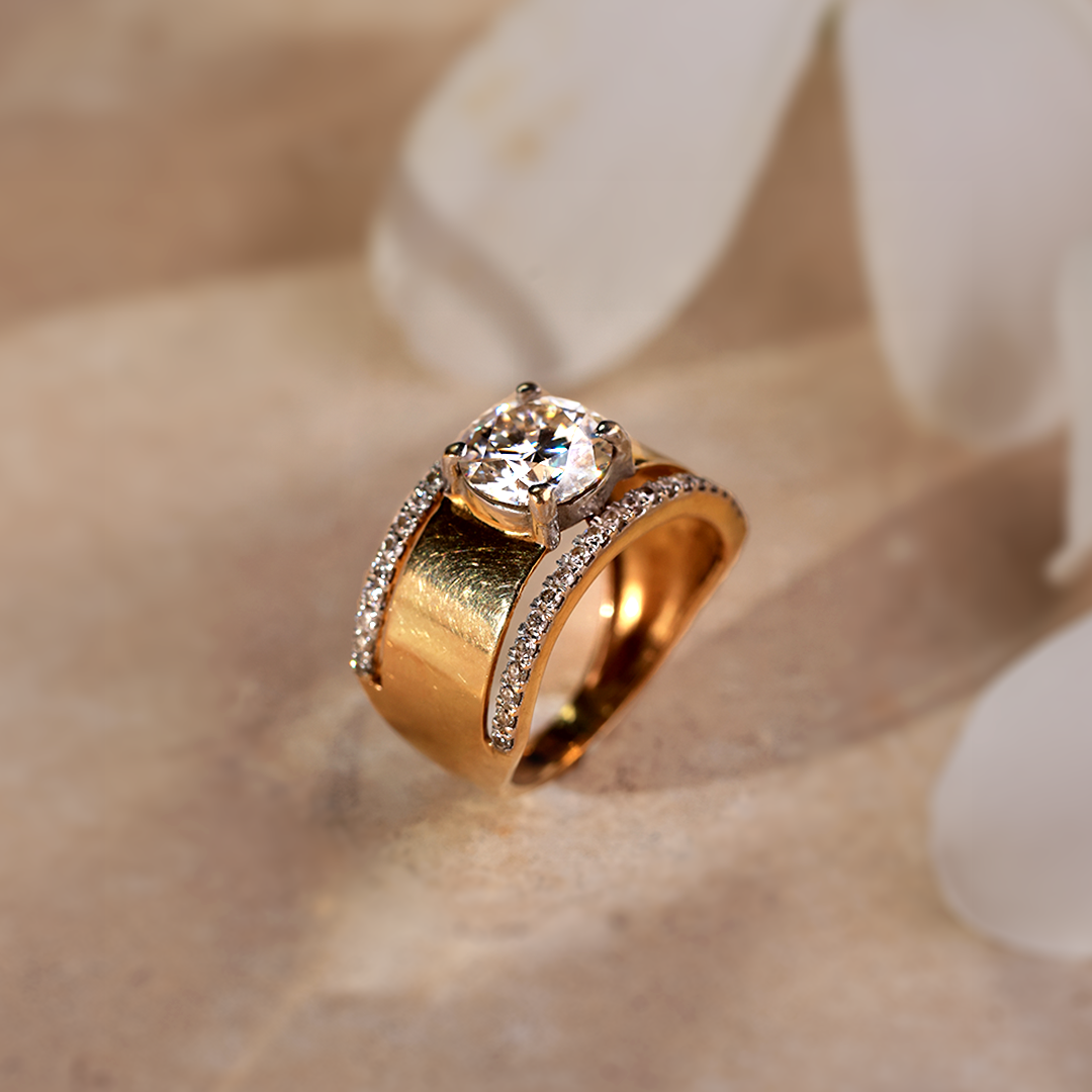 Broad Band Solitaire – U Creations - Main Image