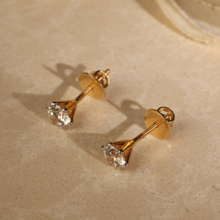 Simple 1 Carat Studs
