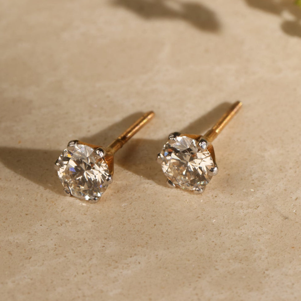 Simple 1 Carat Studs