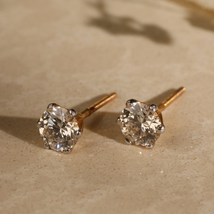 Simple 1 Carat Studs