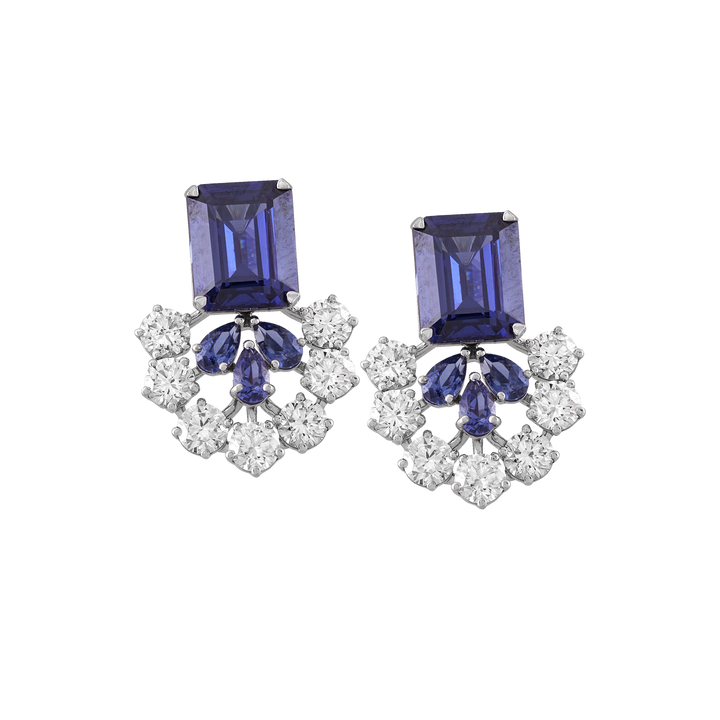 blue brilliance drop earrings