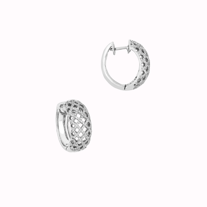 Petite Pave Sparkle Hoops