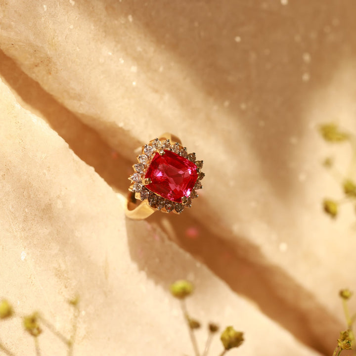 Ruby Popping Ring