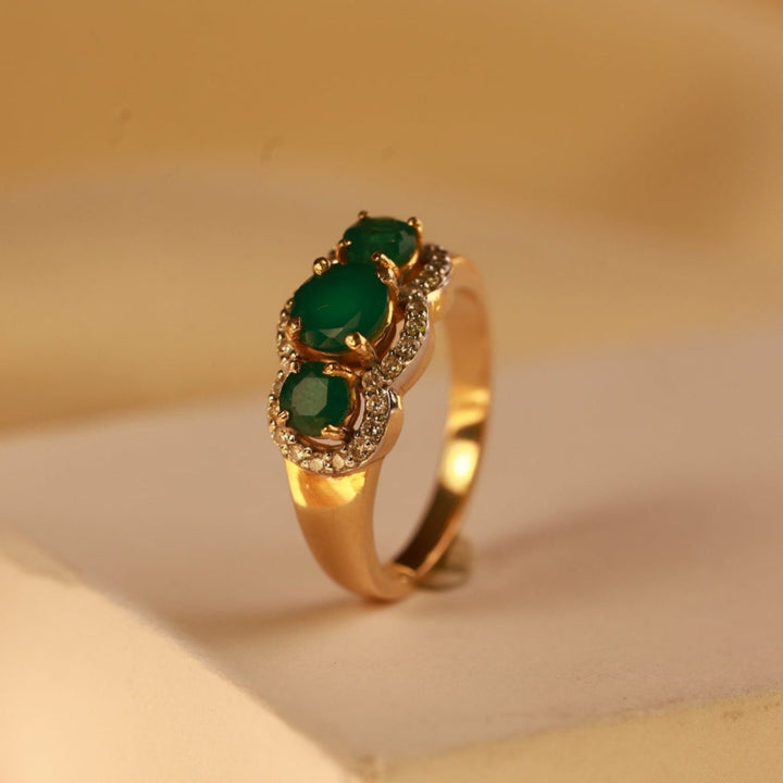 Trio of Emeralds Ring