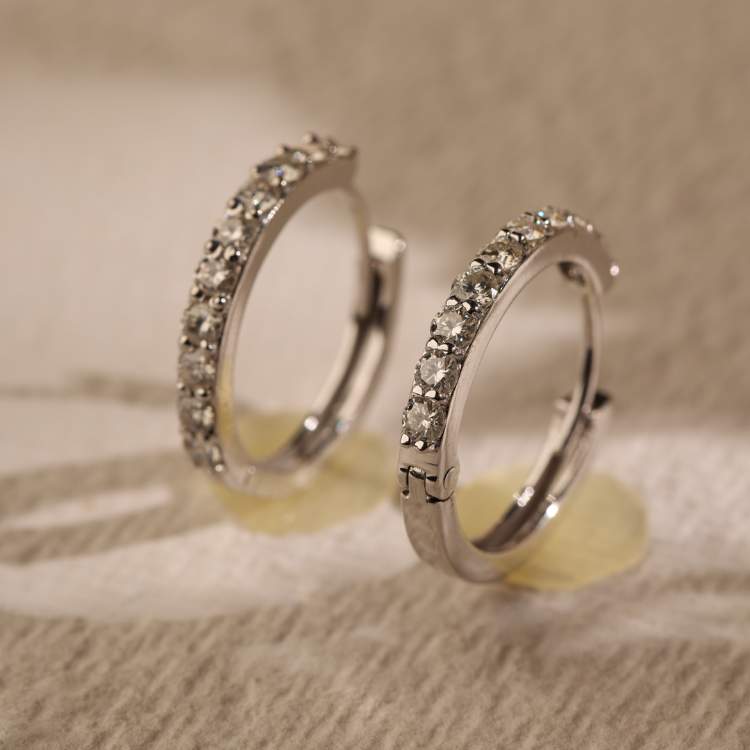 Shiny Swirl Jazzy Hoops