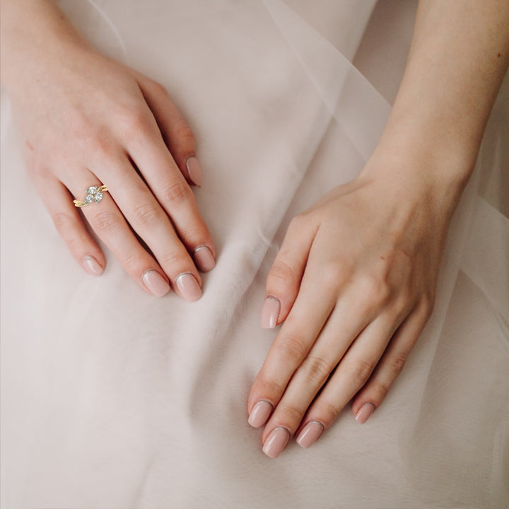 Trinity Bloom Diamond Ring