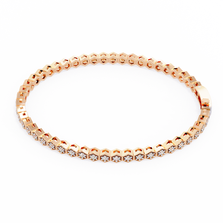 HexaGlow Diamond Tennis Bracelet