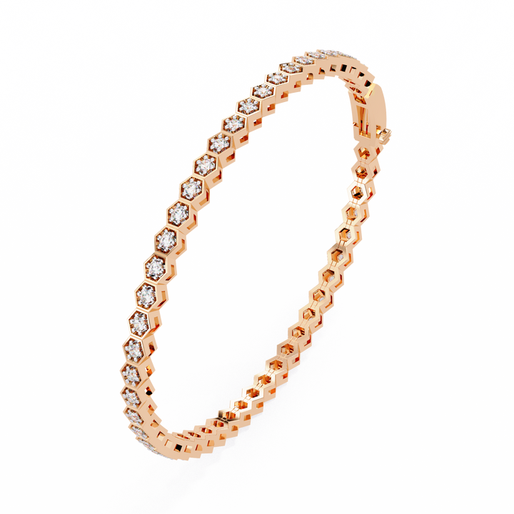 HexaGlow Diamond Tennis Bracelet