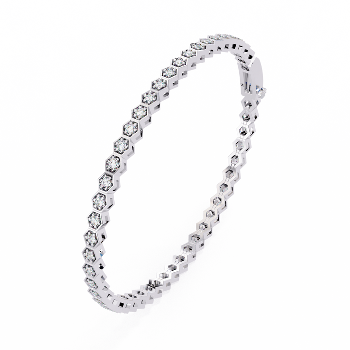 HexaGlow Diamond Tennis Bracelet