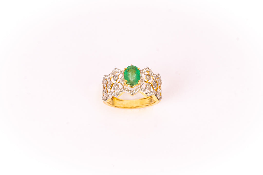 Emerald Bloom Ring