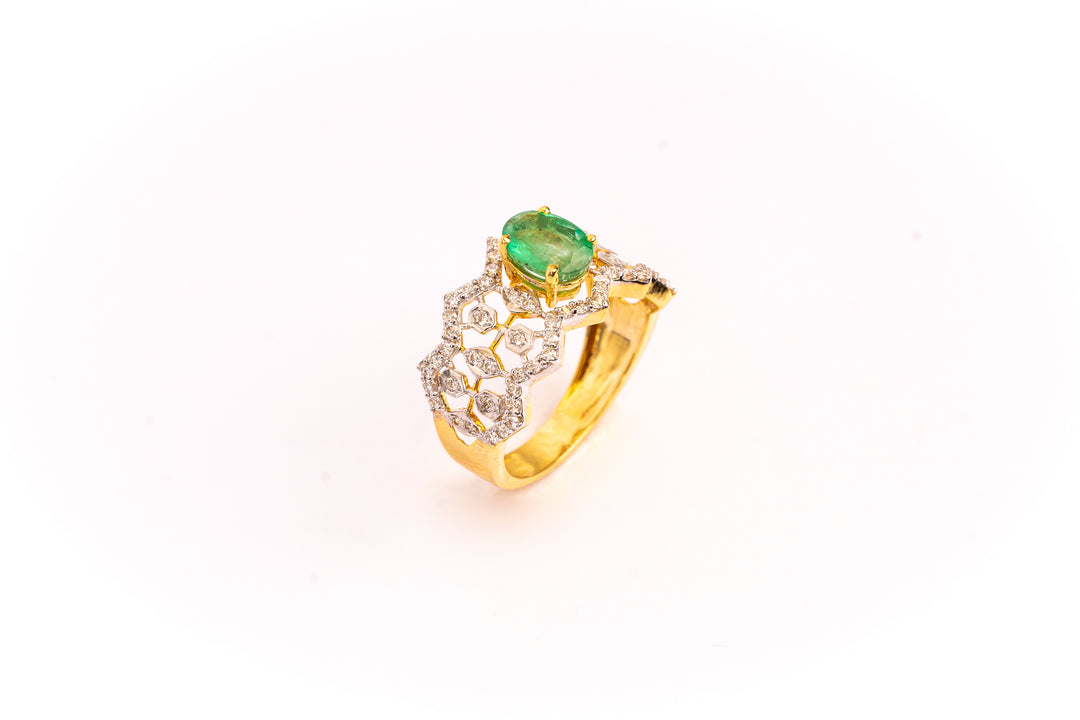 Emerald Bloom Ring