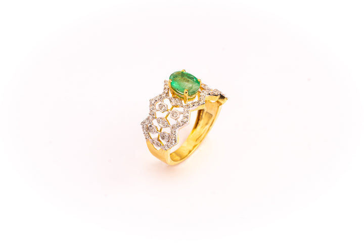 Emerald Bloom Ring