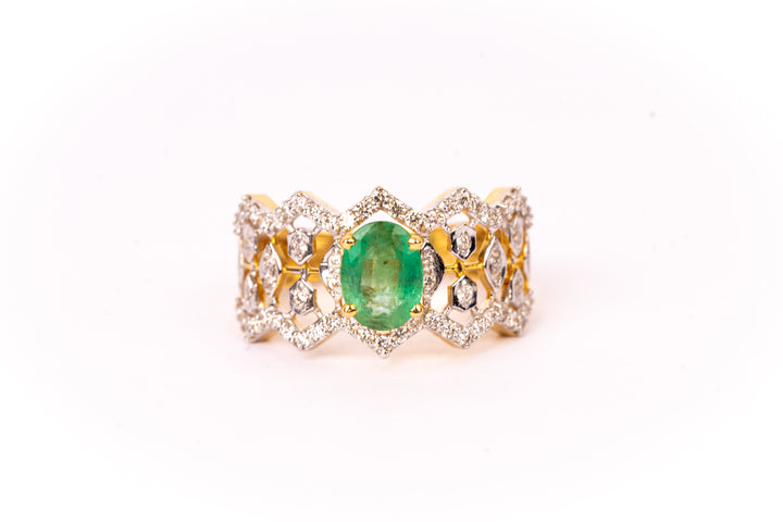 Emerald Bloom Ring