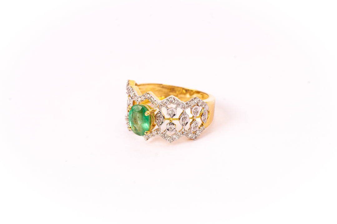 Emerald Bloom Ring