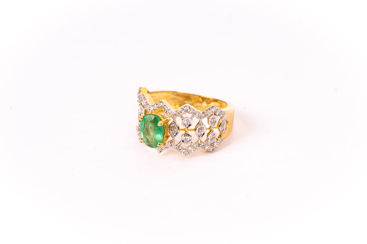 Emerald Bloom Ring