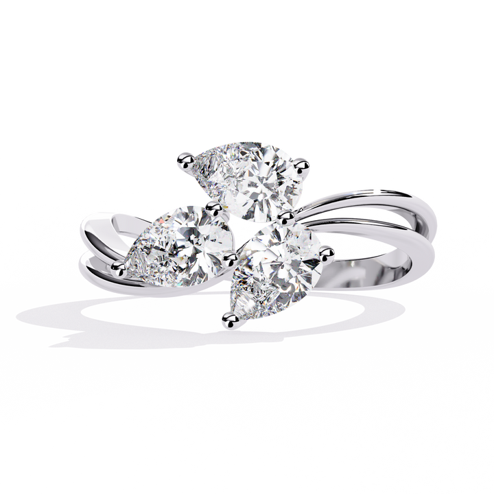 Trinity Bloom Diamond Ring