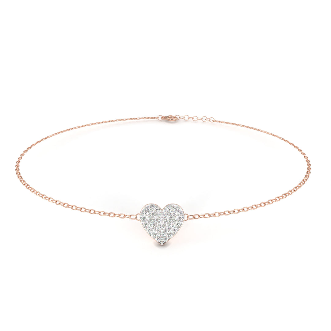 Luxe Love Diamond Heart Bracelet