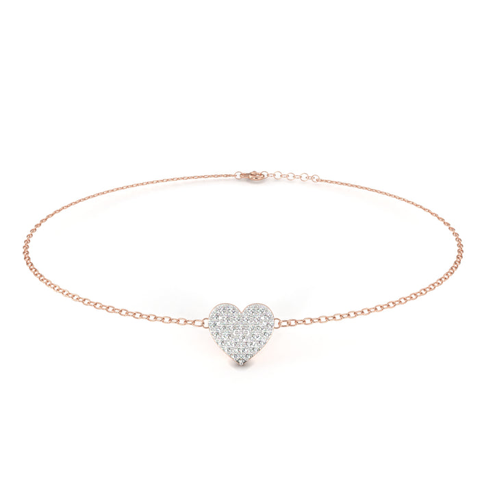 Luxe Love Diamond Heart Bracelet
