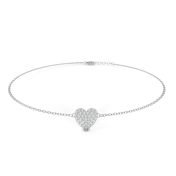 Luxe Love Diamond Heart Bracelet