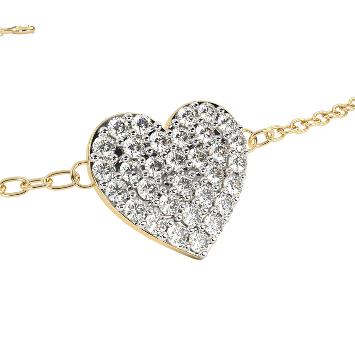 Luxe Love Diamond Heart Bracelet