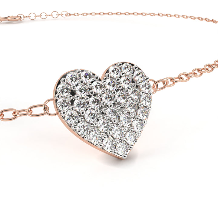 Luxe Love Diamond Heart Bracelet