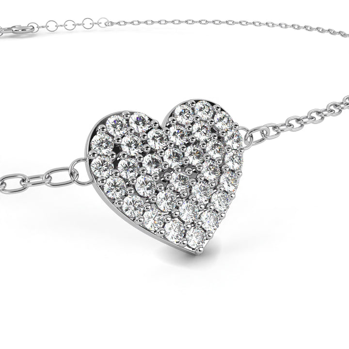 Luxe Love Diamond Heart Bracelet