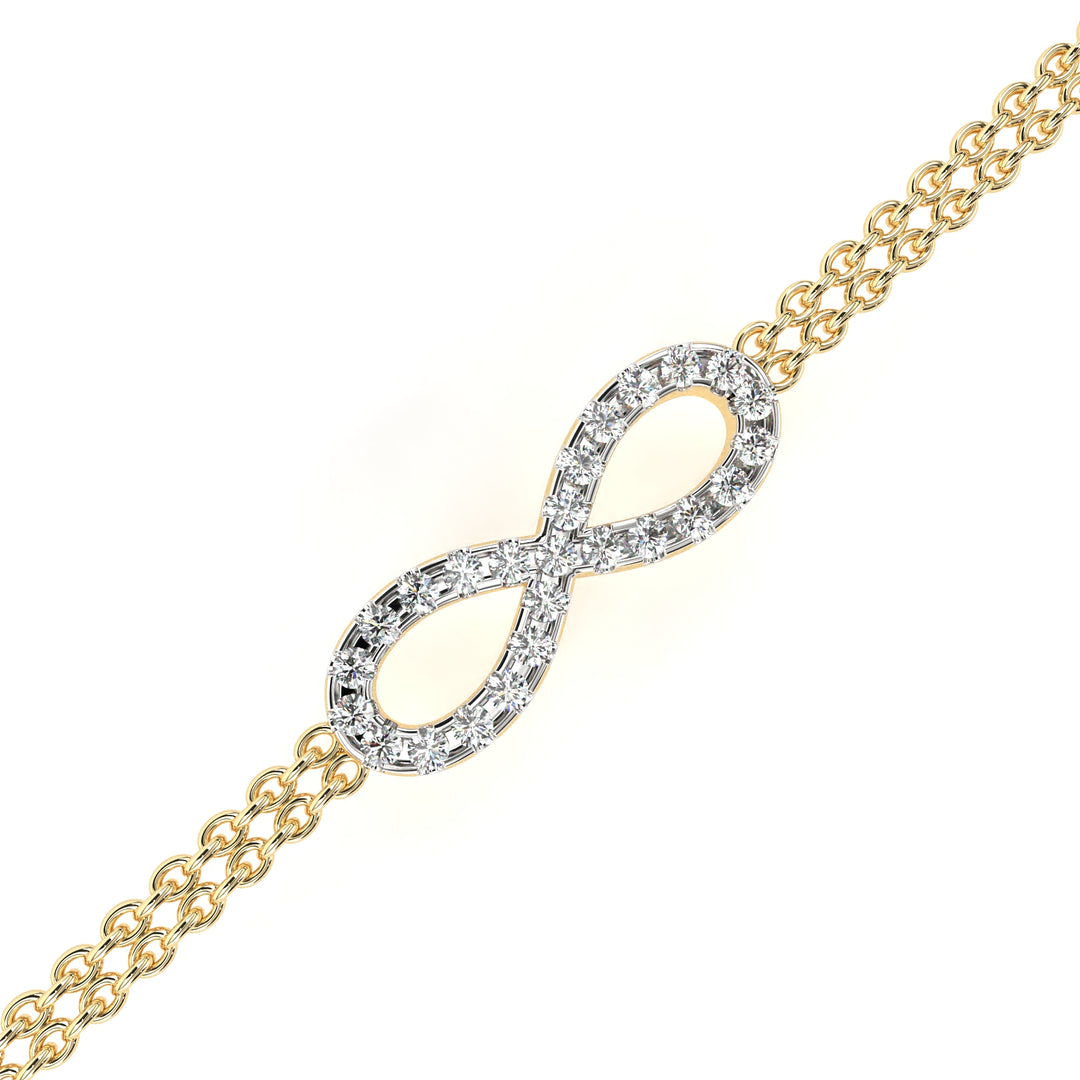 Twice the Love Infinity Bracelet