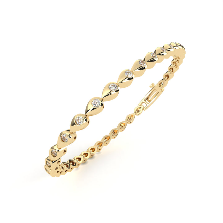 Golden Dew Diamond Bracelet