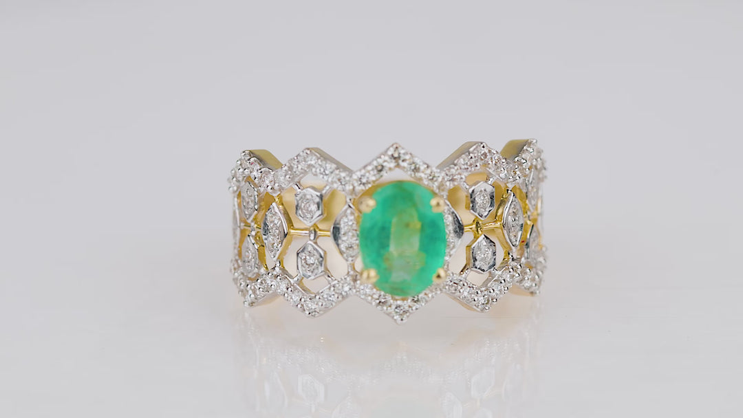 Emerald Bloom Ring