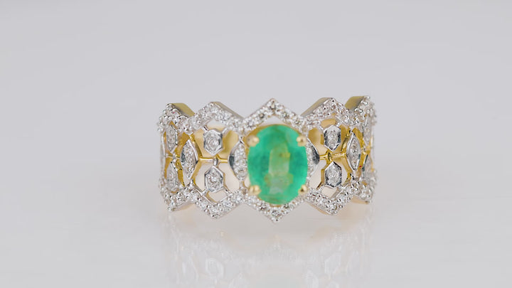 Emerald Bloom Ring