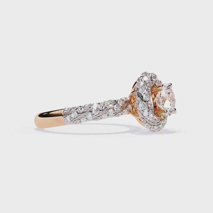 The Azure Embrace Ring