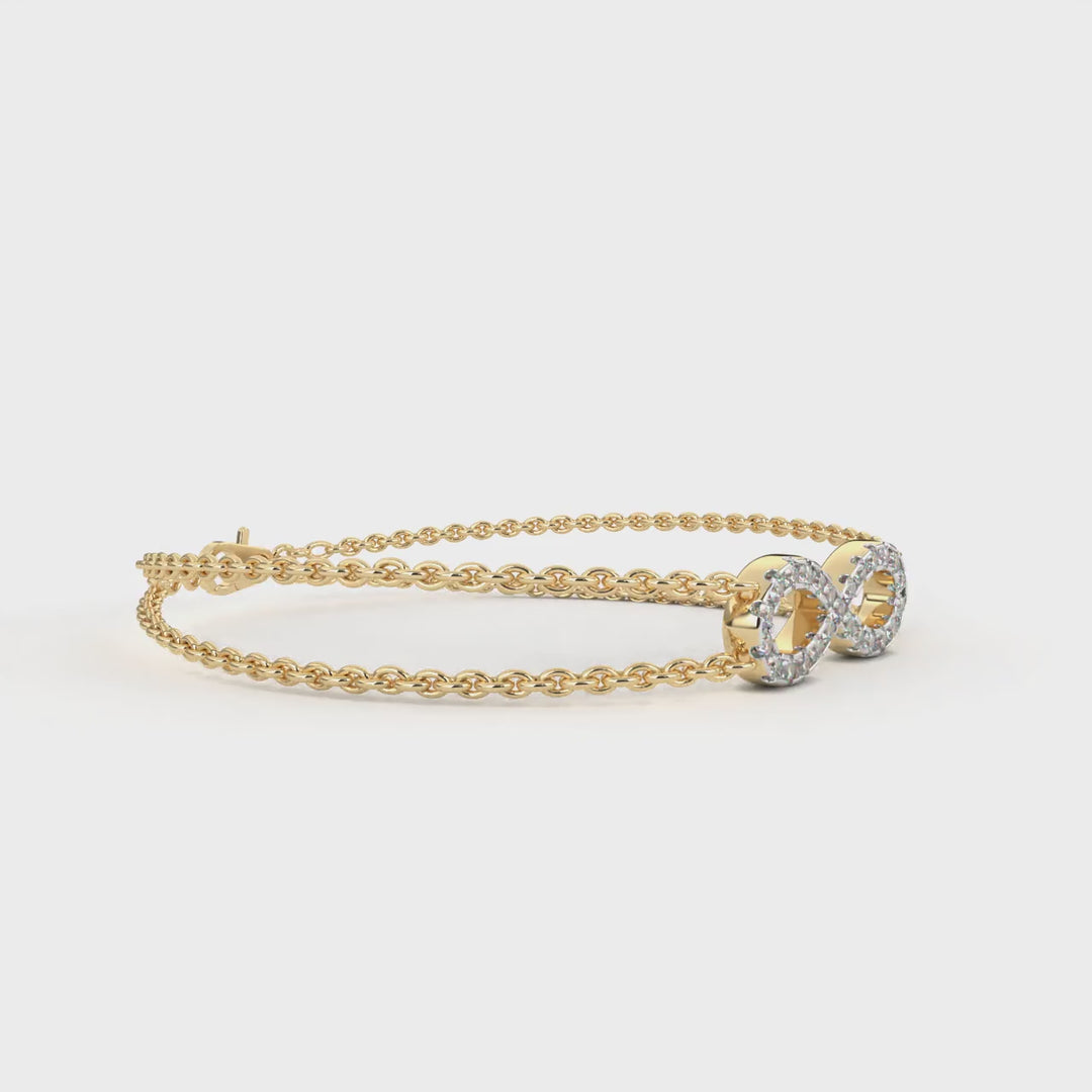 Twice the Love Infinity Bracelet