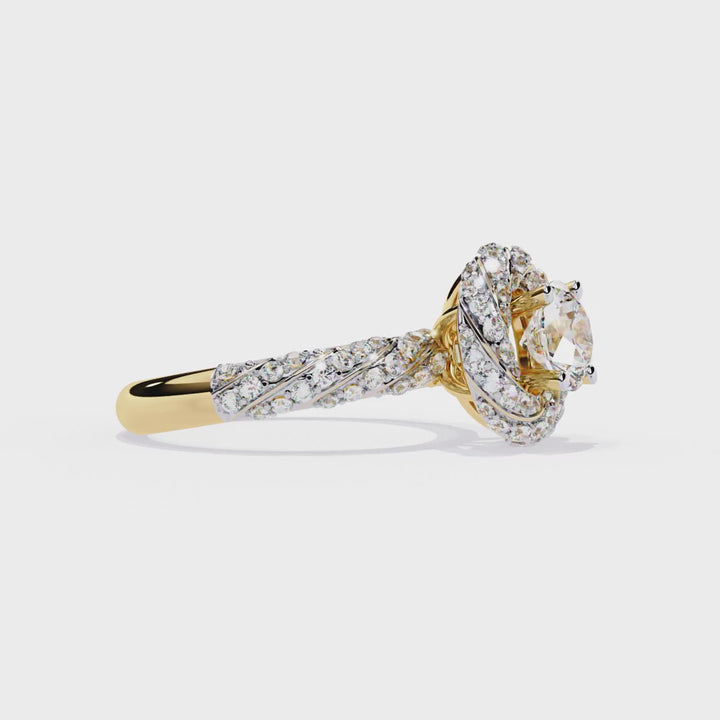 The Azure Embrace Ring