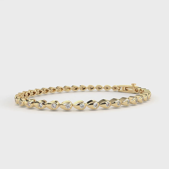 Golden Dew Diamond Bracelet