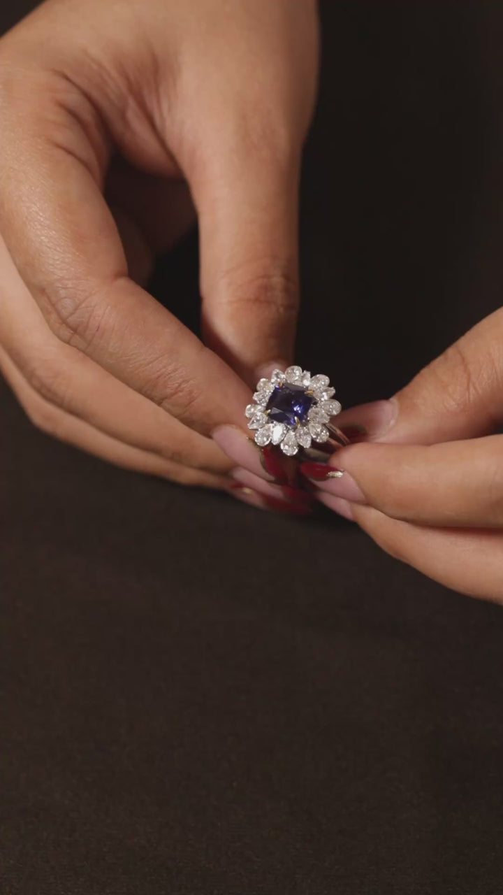 Azure Glow Ring