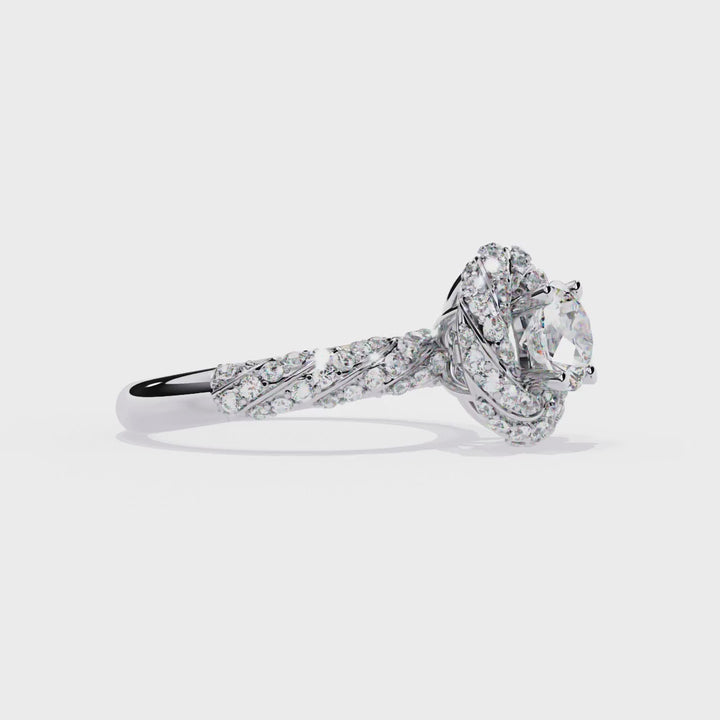 The Azure Embrace Ring